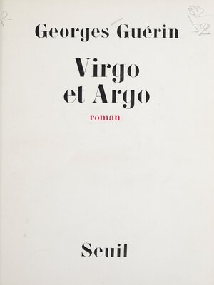 cover image of Virgo et Argo